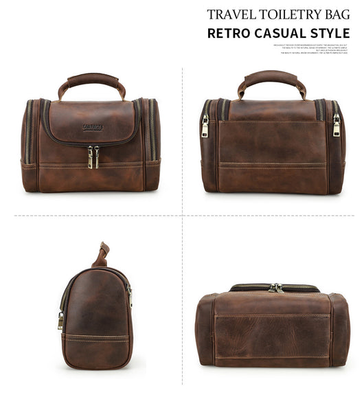 Bolsa Multiusos de Cuero Genuino Vintage - Portátil y Resistente - Image 19