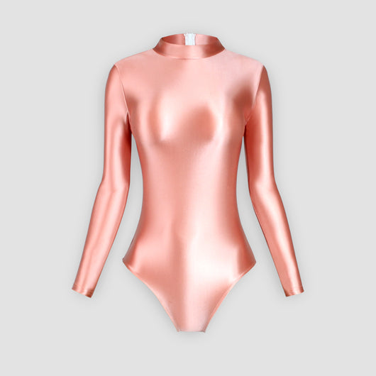 Traje de Baño Ajustado Brillante de Corte Alto - Image 5