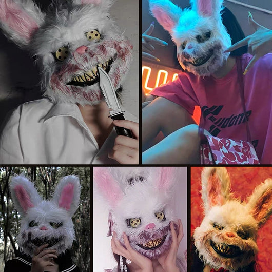 Máscara Mascarada Vibrato Conejo Sangriento - Estilo Halloween