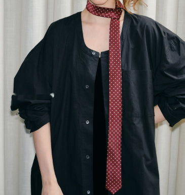 Corbata Universitaria Diseño Coreano - Camisa de Estilo College - Image 11