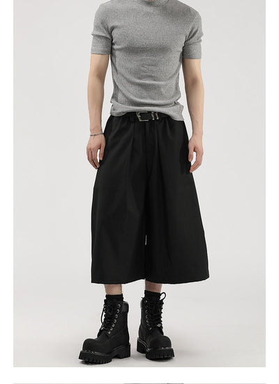 Pantalones Cortos de Vestir con Pliegues y Caída Ancha para Hombre - Image 18