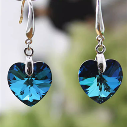 Aretes de Amor en Plata Pura para Mujer