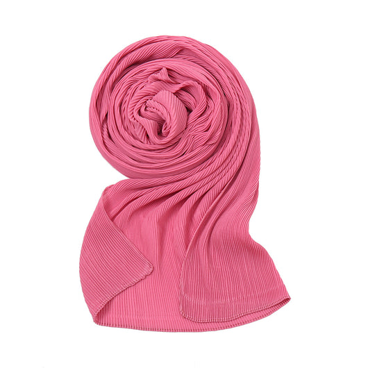 Pañuelo Plisado de Gasa Perlada - Chal Protector Solar para Mujer - Image 17