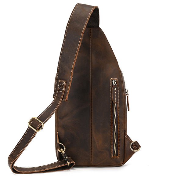 Bolso Bandolera de Cuero Genuino Retro - Estilo Casual Premium