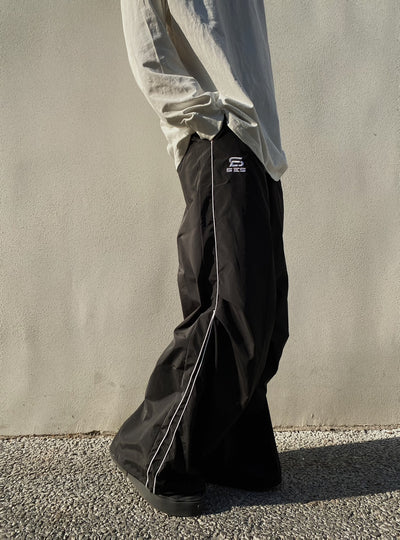 Pantalones Deportivos Anchos Retro Drape Unisex - Image 8