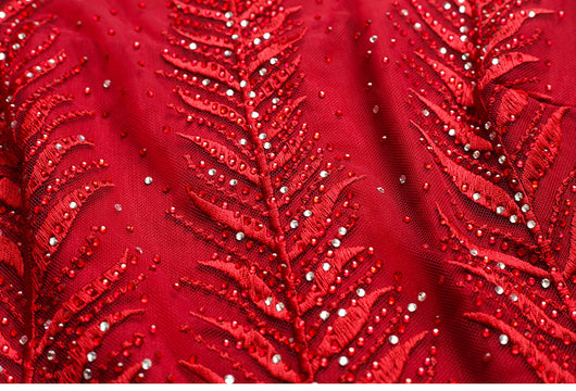 Vestido de Fiesta con Bordados Diamantados - Image 8