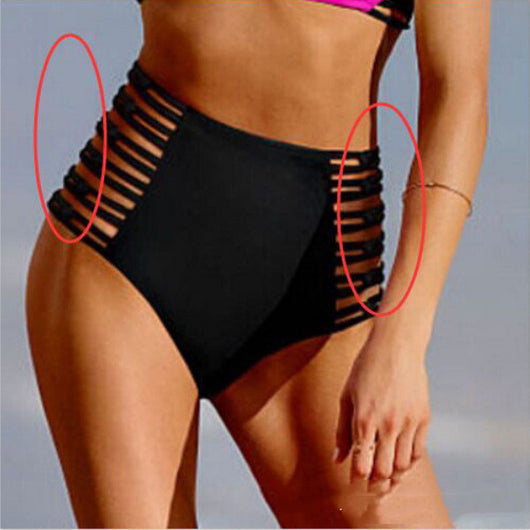 Bañador Mujer Cintura Alta con Amarres Múltiples - Image 3