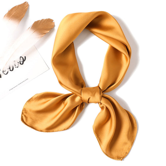 Pañuelo de Seda Liso con Amarre para Cabello - Image 14