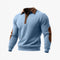 Sudadera Tipo Hoodie con Cierre de Medio Zip y Estampado 3D Étnico para Hombre