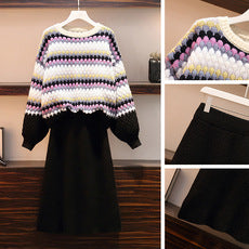 Conjunto de Falda y Suéter de Moda Otoñal para Mujer - Image 2
