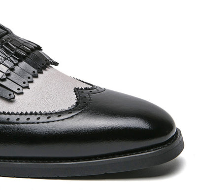 Zapatos Casuales Grandes Talla Extra con Punta Aguda y Flecos Modernos - Image 13