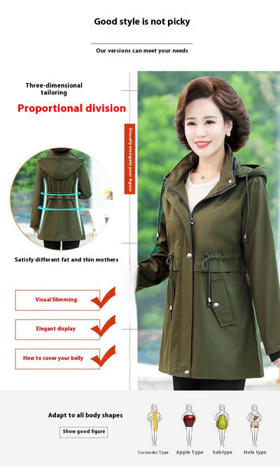Abrigo Tipo Trench Elegante Largo - Primavera y Otoño - Image 17