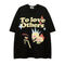 Men's Casual T-Shirt with Skull and Bones Print
