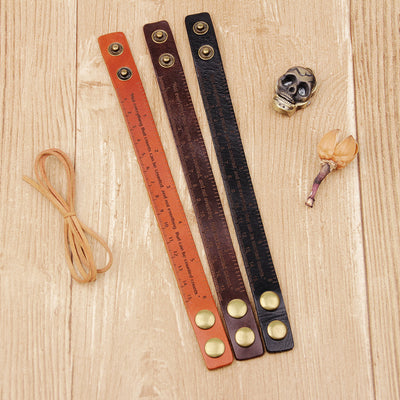 Pulsera de Cuero Genuino para Estudiante y Profesional