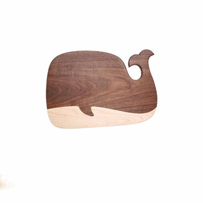 Tabla de Corte de Nogal Negro con Diseño de Ballena - Image 3
