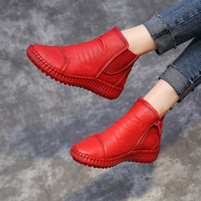 Botas de Invierno para Mujer con Forro de Terciopelo y Cuero - Image 13