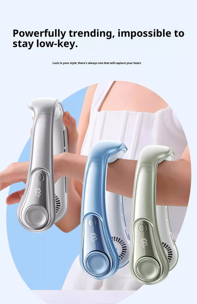 Ventilador Portátil Recargable USB para Cuello - Diseño Ergonómico Manos Libres - Image 15