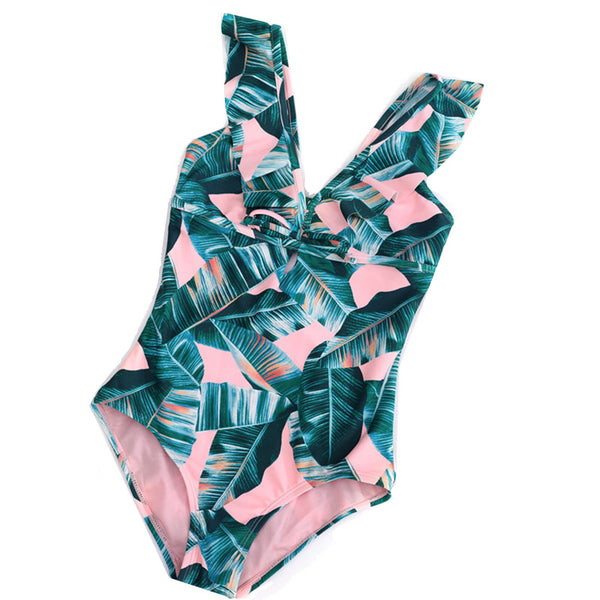 Traje de Baño Infantil de Una Pieza para Niñas