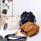 Bolso Bucket de Cuero PU Multicapa para Mujer - Bolso Crossbody Elegante y Versátil