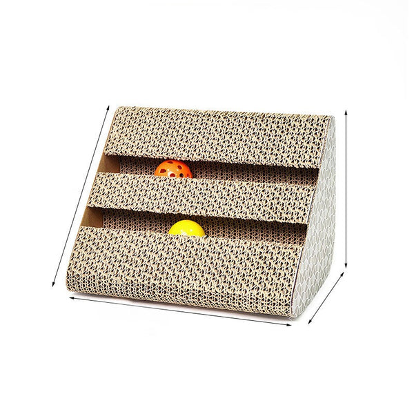 Rascador Vertical para Gatos con Cartón Corrugado y Catnip