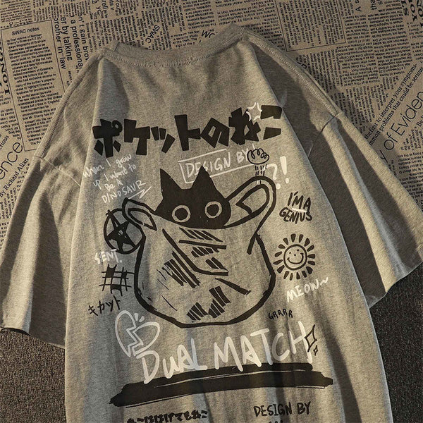 Playera a Juego para Pareja - Diseño Casual Americano Oversize