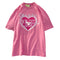 Camiseta Suelta Cuello Redondo Estilo Coreano con Estampado