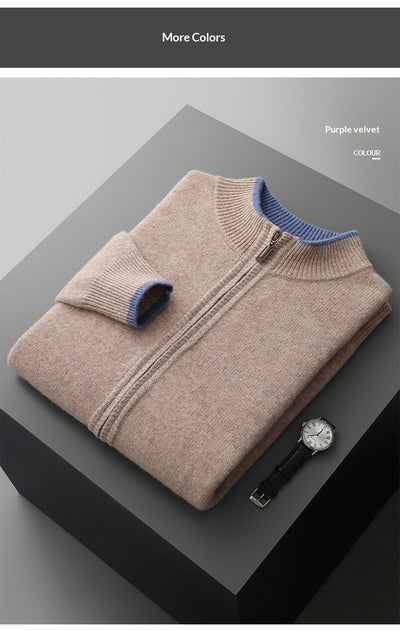 Conjunto de Sweater Tejido con Cuello Semicerrado y Cierre de Cremallera - Image 16