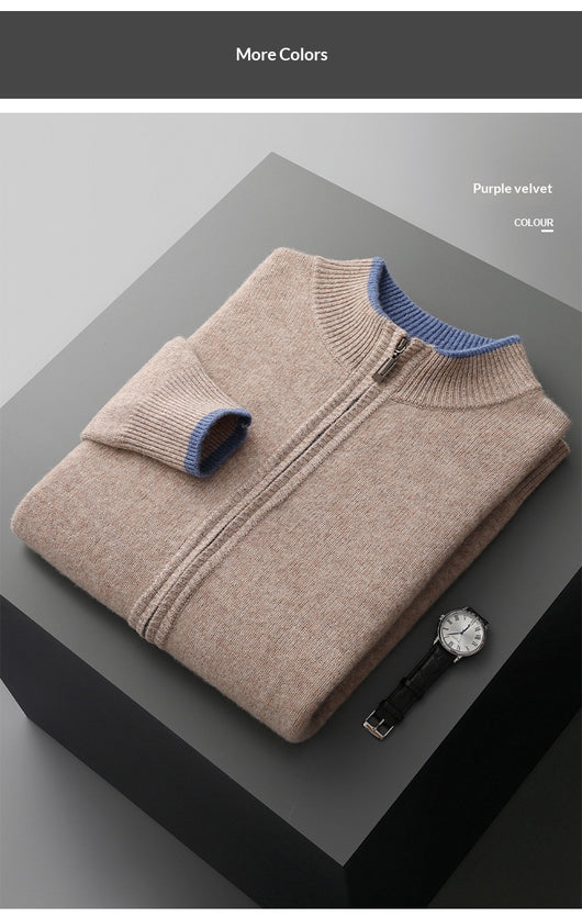Conjunto de Sweater Tejido con Cuello Semicerrado y Cierre de Cremallera - Image 16