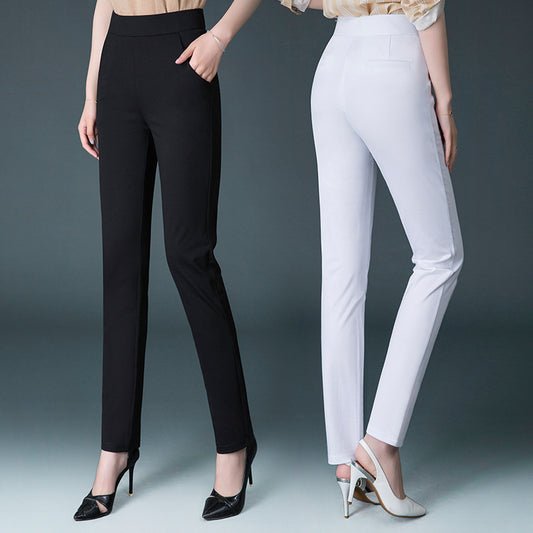 Pantalones Rectos Talle Alto Reductores Plus Size