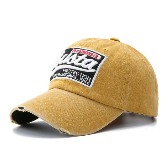 Gorra de Béisbol Lavada con Parches de Letras - Image 11