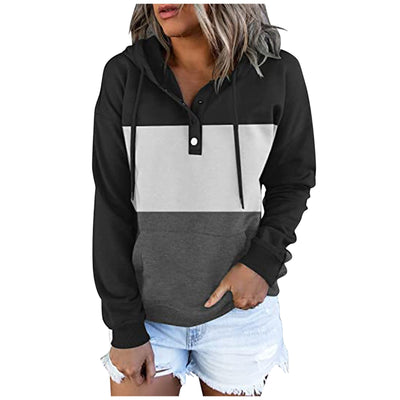 Sudadera Deportiva Mujer con Capucha y Bloques de Color - Image 12