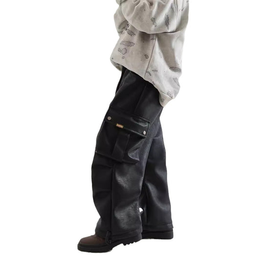 Pantalones de Trabajo en Cuero con Forro Polar para Niño - Image 4