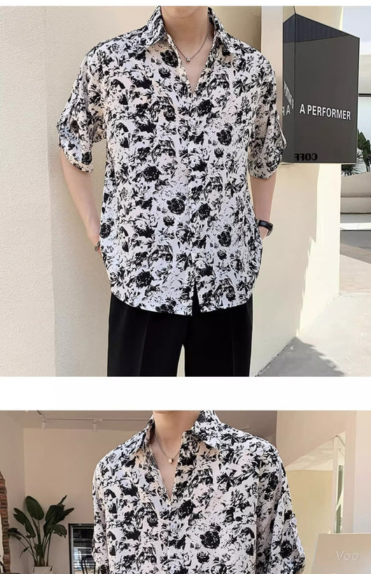 Playera Suelta Oversize de Manga Corta para Hombre - Estilo Casual Versátil - Image 14