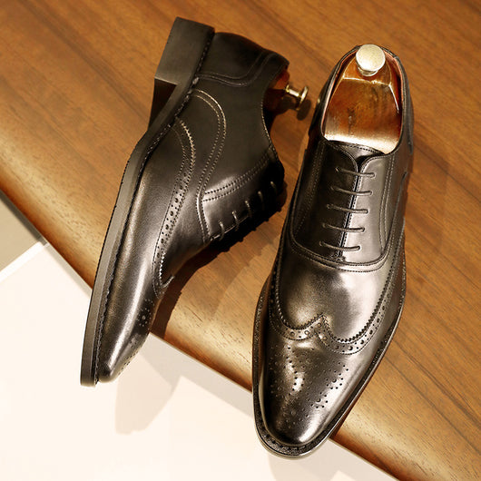 Zapatos Oxford de Cuero para Hombre con Suela de Goma - Image 4