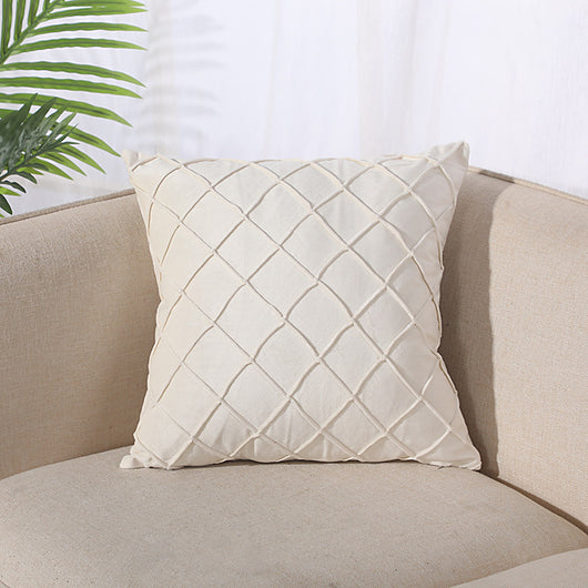 Funda de Almohada Cuadrille Terciopelo Suave para Sofá y Cama - Image 15