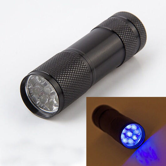 Linterna LED Ultravioleta Portátil de Detección de Luz Morada