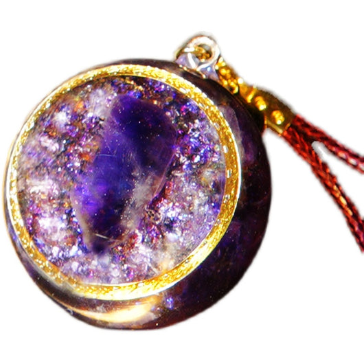 Colgante de Meteorita Grafito Cristal con Cadena Reiki para Cuello y Auto - Image 5