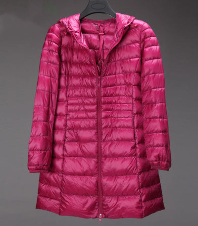 Chaqueta Acolchada Ligera Tallas Grandes con Capucha Otoño Invierno