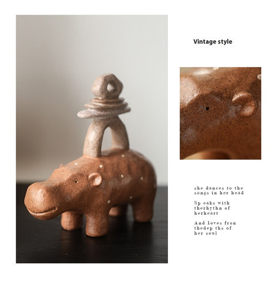 Adornos Vintage de Resina Artesanal con Animales para Estantería - Image 14