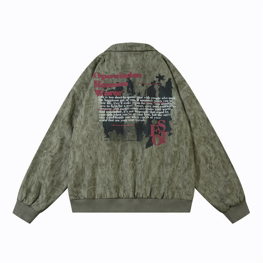 Chaqueta Suelta Estampada de Corte Moderno - Image 23