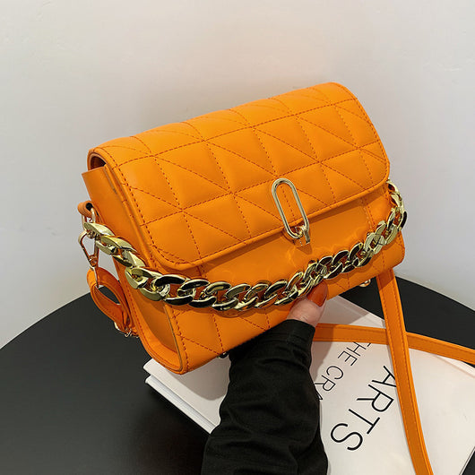 Bolso de Hombro Cadena Rombo Cuadrado Pequeño - Image 14