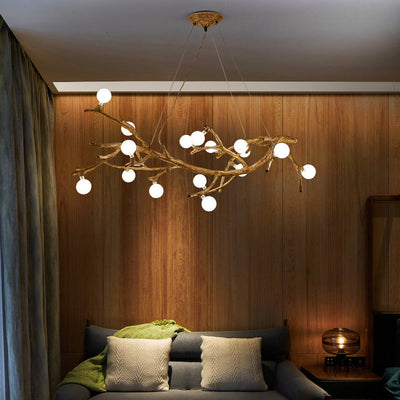 Lámpara Decorativa Rama Árbol Zen Estilo Wabi-sabi para Restaurantes - Image 13