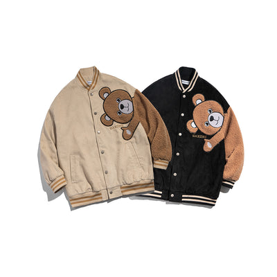 Chaqueta de Trabajo Retro Oso Japonés con Flocado - Image 6