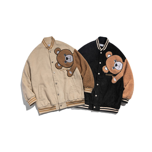 Chaqueta de Trabajo Retro Oso Japonés con Flocado - Image 6