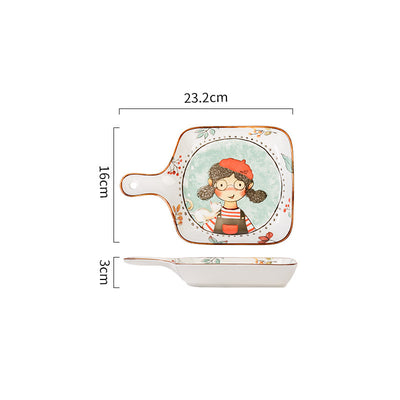 Juego de Platos para Arroz de Cerámica con Diseño de Cuento de Hadas - Image 23