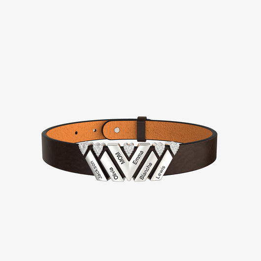 Pulsera de Cuero Personalizada con Sistema de Cierre Ajustable - Image 36