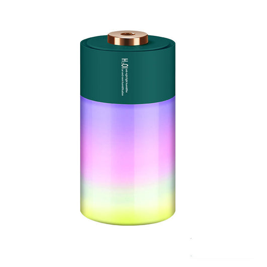 Pink and gradient colorful humidifier with a gold nozzle, featuring a night light function for air and room humidification. - Image 10
