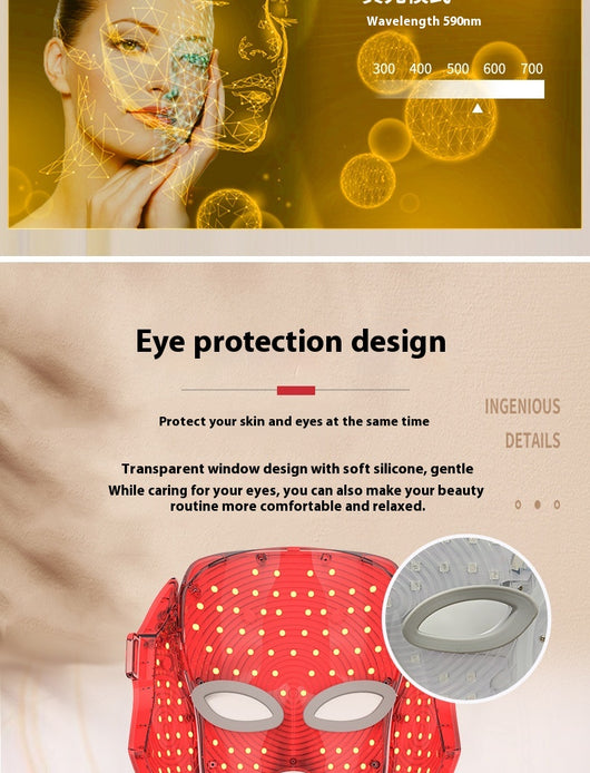 Mascarilla LED de 7 Colores para Tratamiento Facial en Casa - Image 19