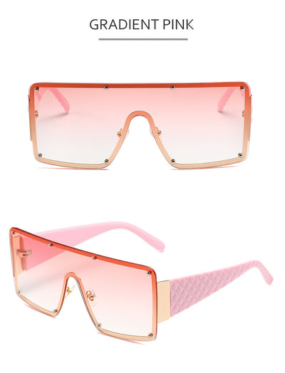 Gafas de Sol Cuadradas Oversized con Personalidad para Mujer - Image 19
