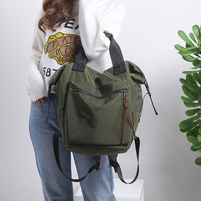 Mochila Impermeable de Nylon para Mujer - Capacidad Extra Grande, Diseño Casual y Moderno - Image 9